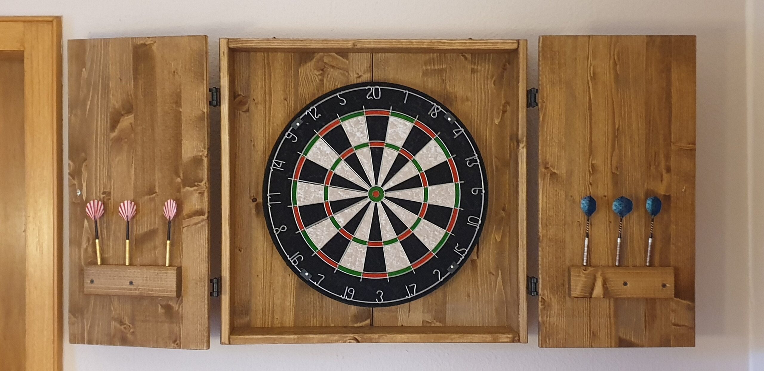 dartbord kast hout