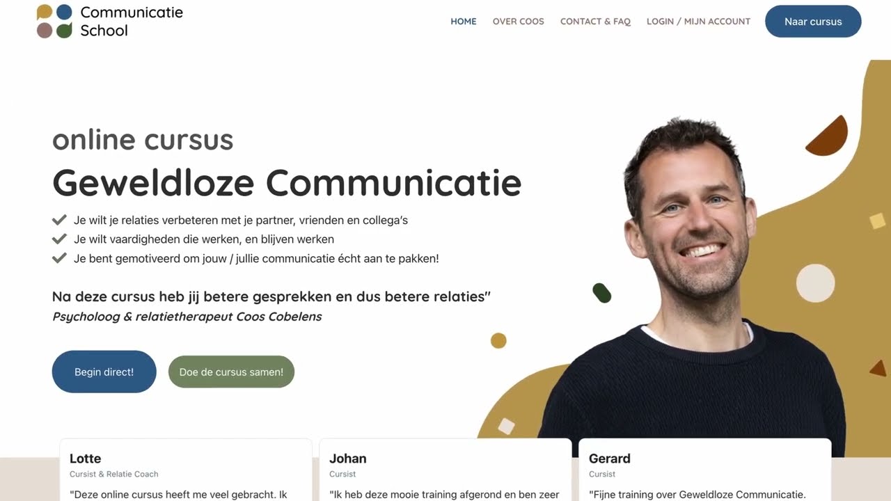 training geweldloze communicatie